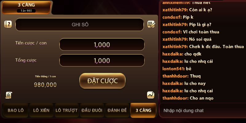 Chơi 3 càng với tỷ lệ thưởng cực khủng giúp bạn giàu có nhanh chóng Chơi 3 càng với tỷ lệ thưởng cực khủng giúp bạn giàu có nhanh chóng